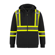 L01380 - Infinity - Hi-Vis Full Zip Hooded Sweatshirt w/ Detachable Hood