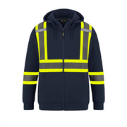 L01380 - Infinity - Hi-Vis Full Zip Hooded Sweatshirt w/ Detachable Hood
