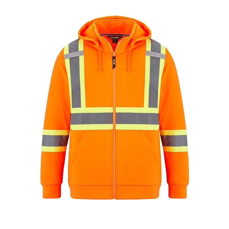 L01380 - Infinity - Hi-Vis Full Zip Hooded Sweatshirt w/ Detachable Hood