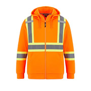 L01380 - Infinity - Hi-Vis Full Zip Hooded Sweatshirt w/ Detachable Hood