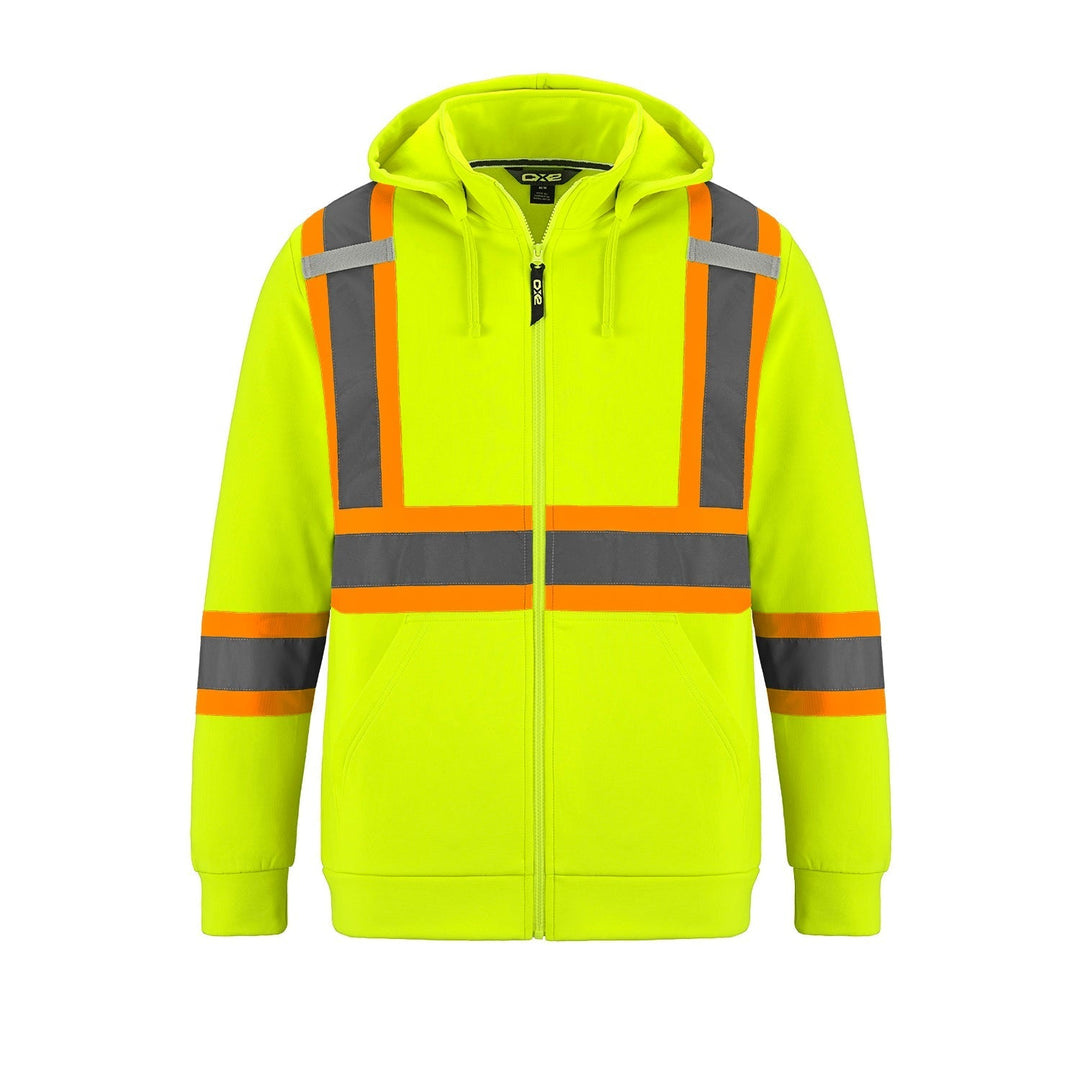 L01380 - Infinity - Hi-Vis Full Zip Hooded Sweatshirt w/ Detachable Hood