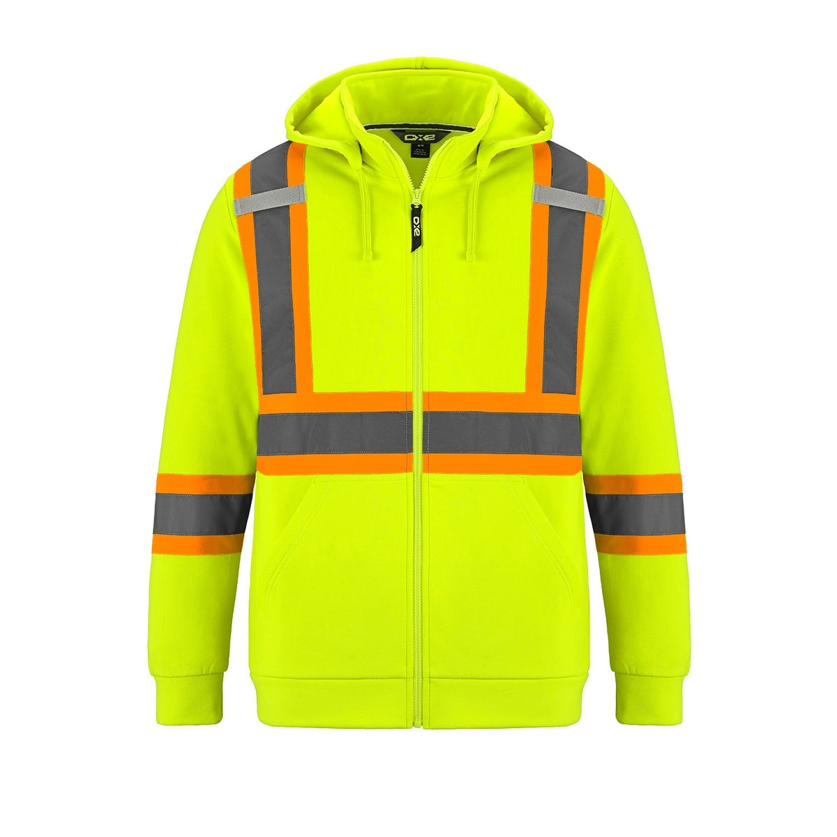 L01380 - Infinity - Hi-Vis Full Zip Hooded Sweatshirt w/ Detachable Hood