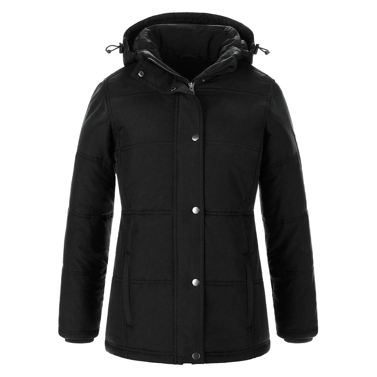 L06026 - Nunavut - Ladies Puffy Coat w/ Detachable Hood
