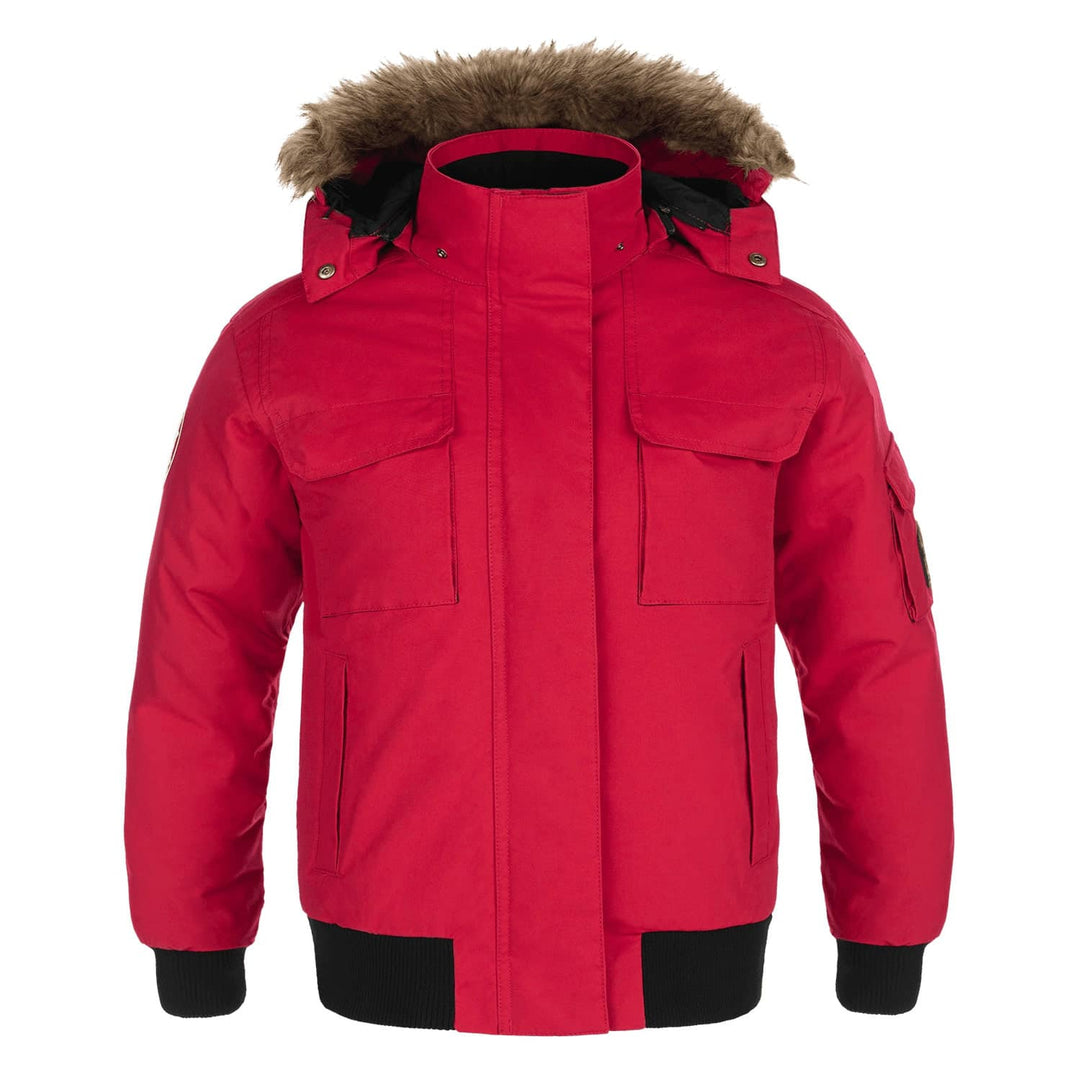 L06076 - Intense - Ladies Cold Weather Bomber Jacket w/ Detachable Hood