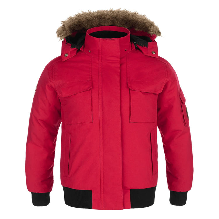L06076 - Intense - Ladies Cold Weather Bomber Jacket w/ Detachable Hood
