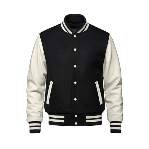 L06085 - Varsity - Melton and Leather Varsity Jacket