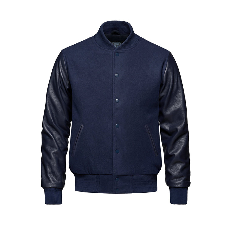 L06085 - Varsity - Melton and Leather Varsity Jacket