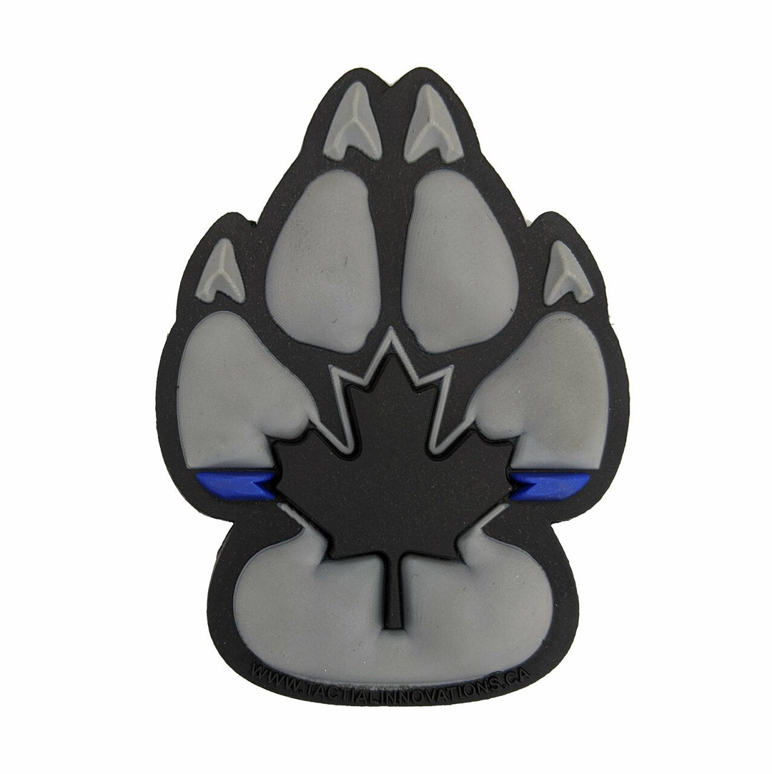 K9 Thin Blue Line - Version 2 - Noir et gris 2"x2,75" 