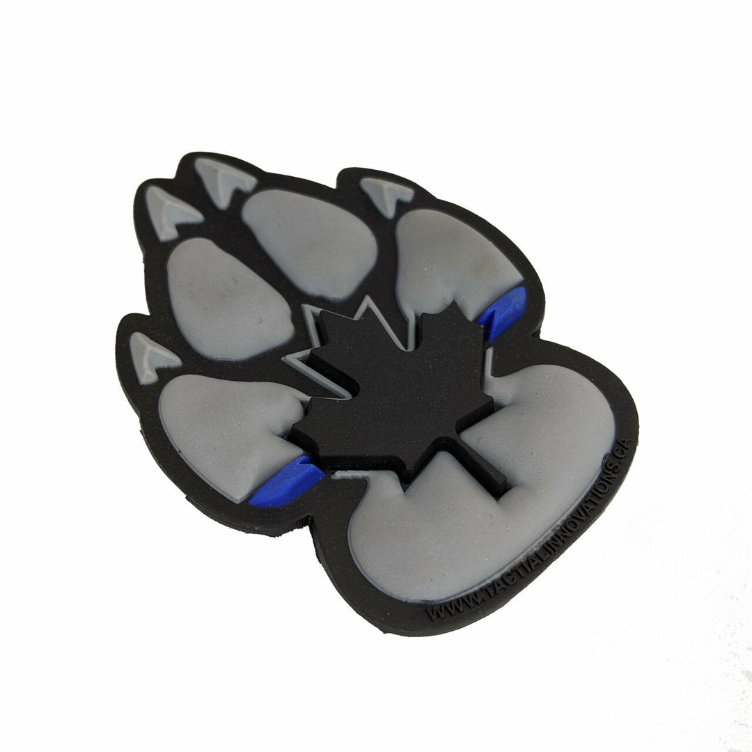 K9 Thin Blue Line - Version 2 - Noir et gris 2"x2,75" 
