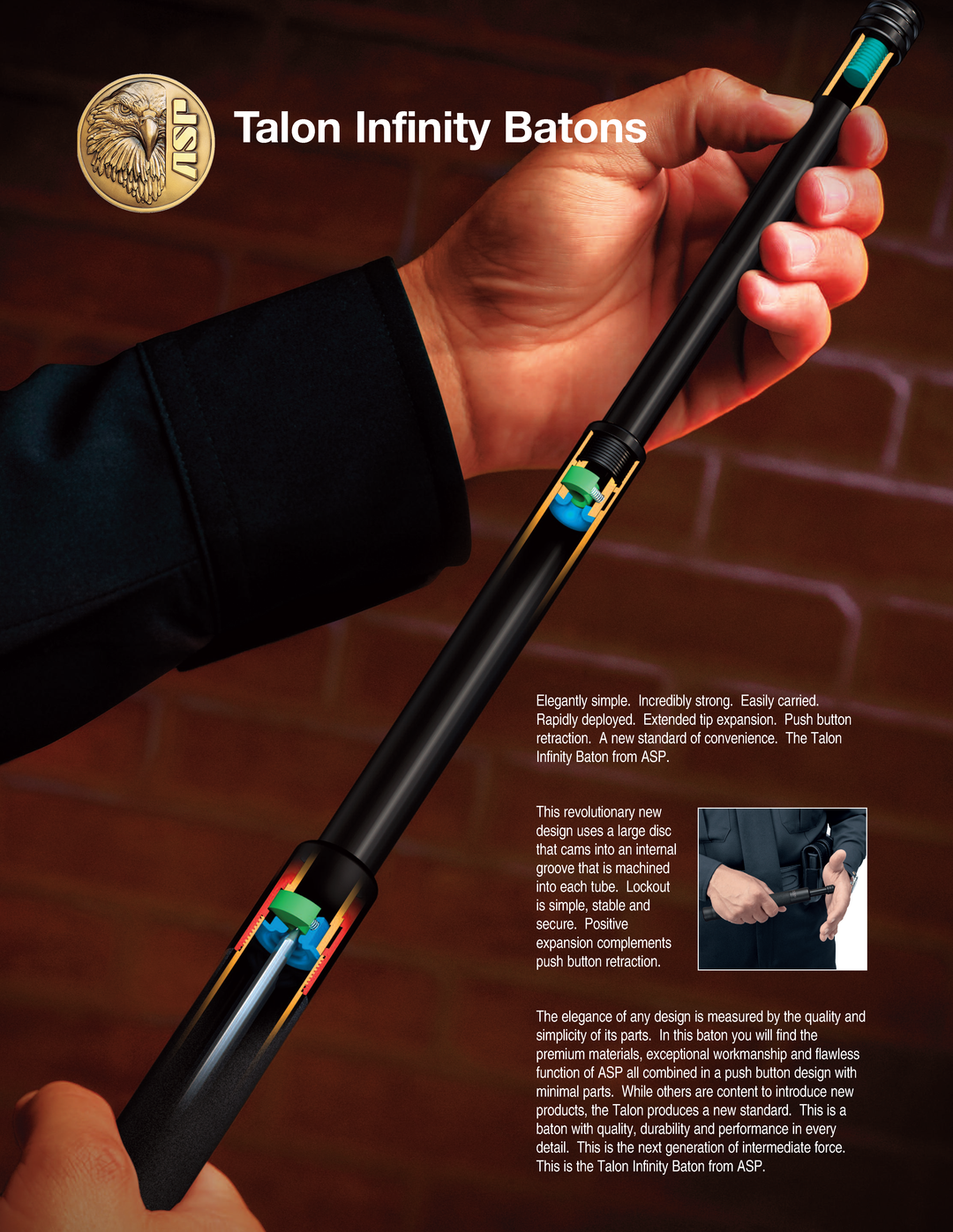 Bâton Talon Infinity, 50 cm - Vector Grip - ASP