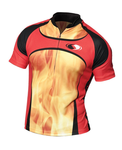 PO140 - Custom Sublimated 1/2 Zip Cycling Jersey