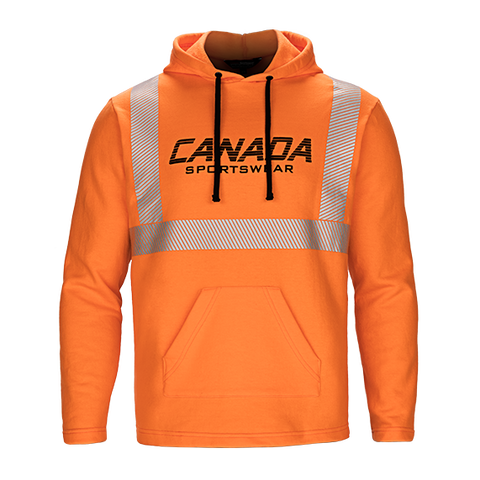 PO174 - Custom Hi-vis hood with 3M segmented reflective tape