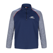 PO212 - Custom Two-toned 1/4 zip pullover with contrast stitching