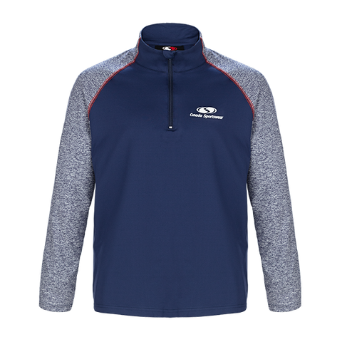 PO212 - Custom Two-toned 1/4 zip pullover with contrast stitching