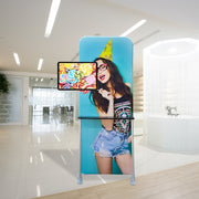 Tension Fabric Stand With LCD Board