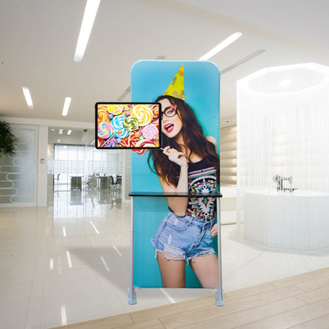 Tension Fabric Stand With LCD Board
