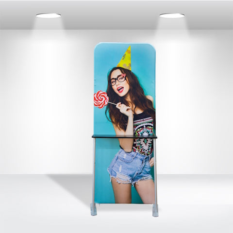 Tension Fabric Stand With LCD Board