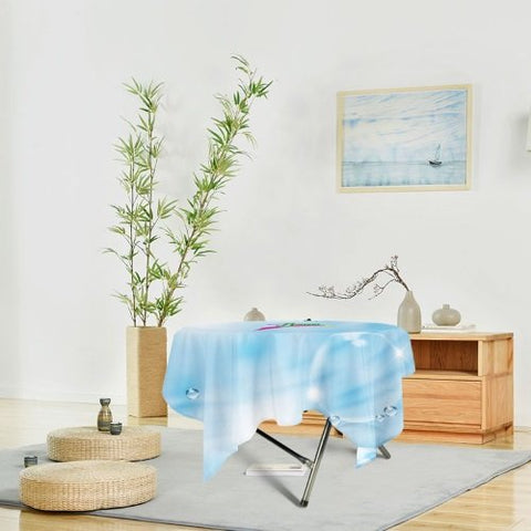 Custom Printed Round Table Throw – For Trade Shows & Expos