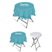 Custom Printed Round Table Throw – For Trade Shows & Expos