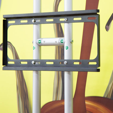 S-Shaped Banner Stand with Display Shelves