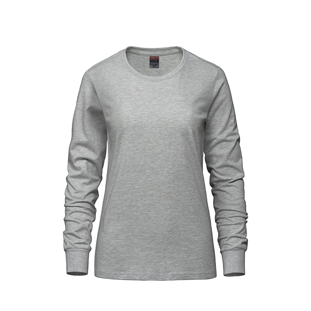 S05616 - Breeze - Ladies RING SPUN Combed Cotton Long Sleeve Crewneck T-Shirt
