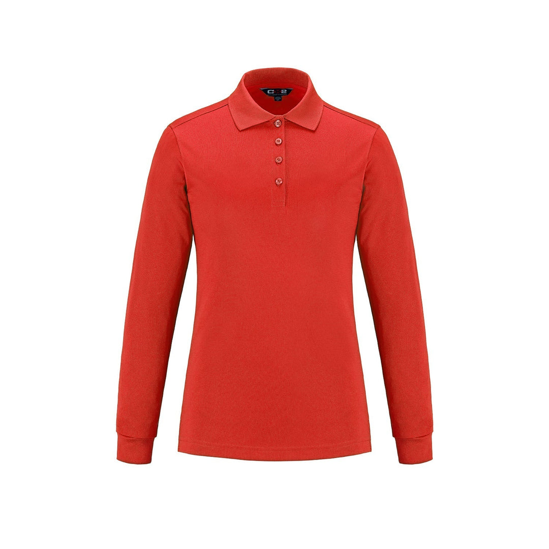S05738 - Birdie - Ladies Long Sleeve Pique Mesh Polo