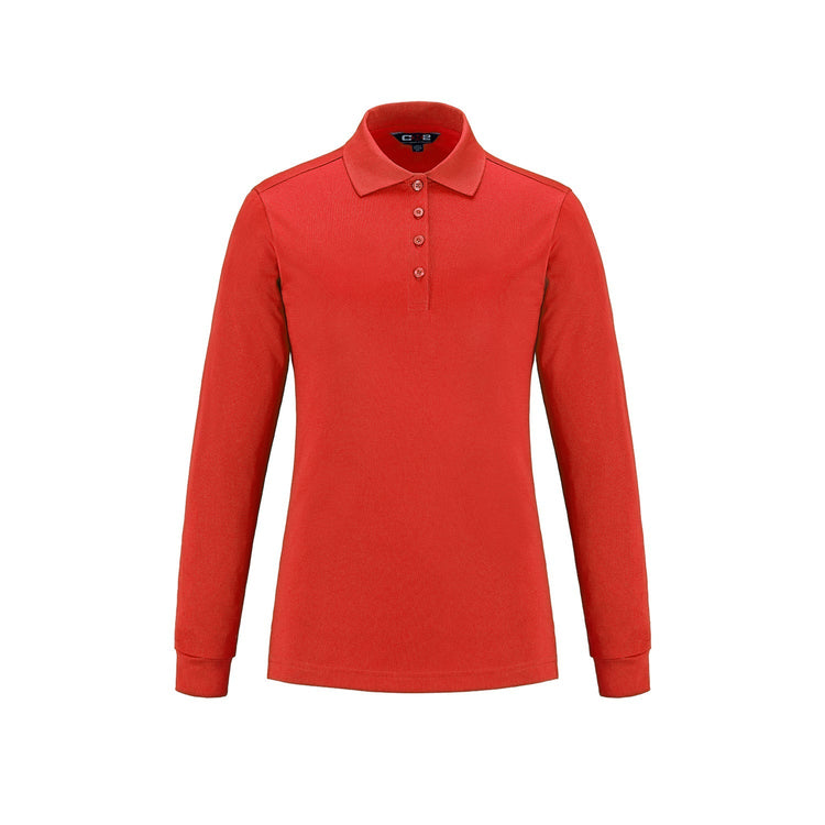 S05738 - Birdie - Ladies Long Sleeve Pique Mesh Polo
