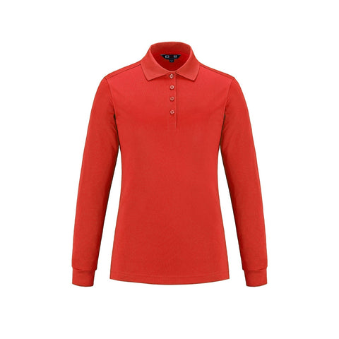 S05738 - Birdie - Ladies Long Sleeve Pique Mesh Polo
