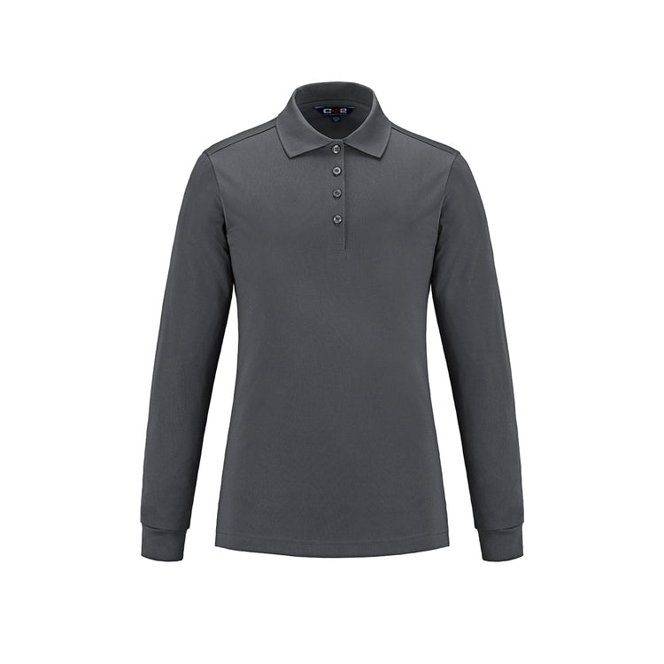 S05738 - Birdie - Ladies Long Sleeve Pique Mesh Polo