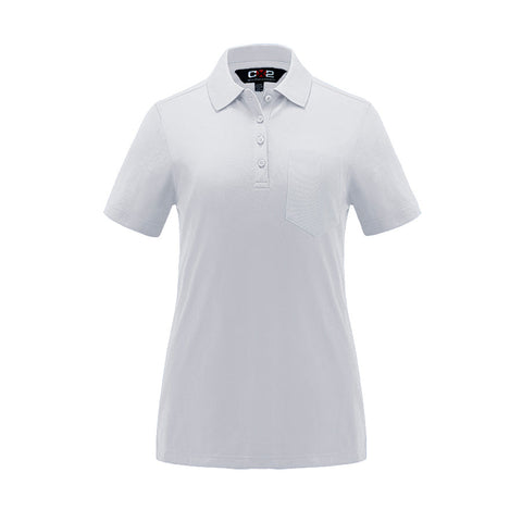 S05746 - Caddy - Ladies Pique Mesh Polo w/ Pocket