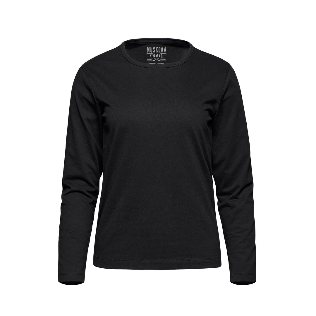S05896 - Riverside - Ladies Cotton-Poly Long Sleeve Crewneck T-Shirt