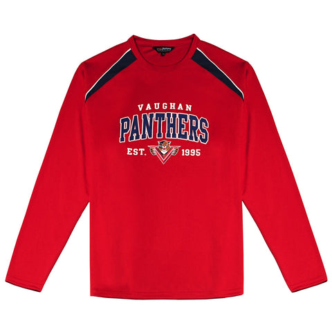 TS186 - Custom Solid crew neck long sleeve t-shirt with piping detail (ladies&
