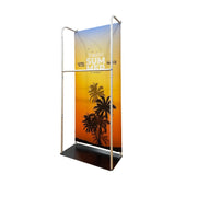 Tension Fabric Stand With Hanging Rail
