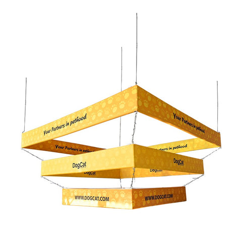 Tiered Square Hanging Sign