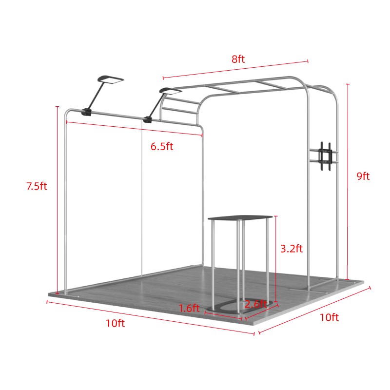 10ftx10ftt Custom Trade Show Booth A3