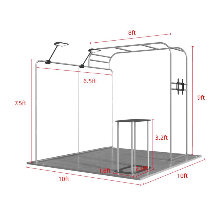 10ftx10ftt Custom Trade Show Booth A3