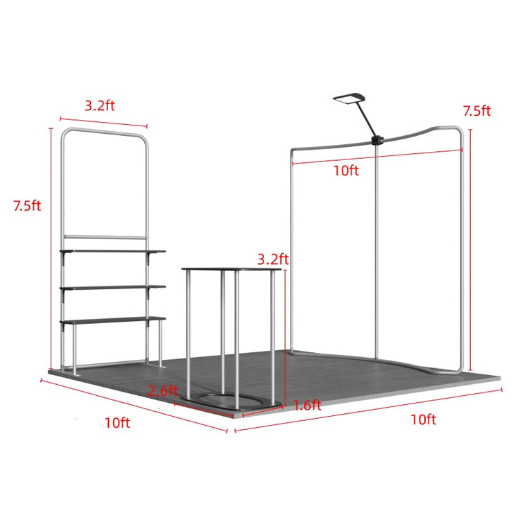 10ftx10ft Custom Trade Show Booth A4