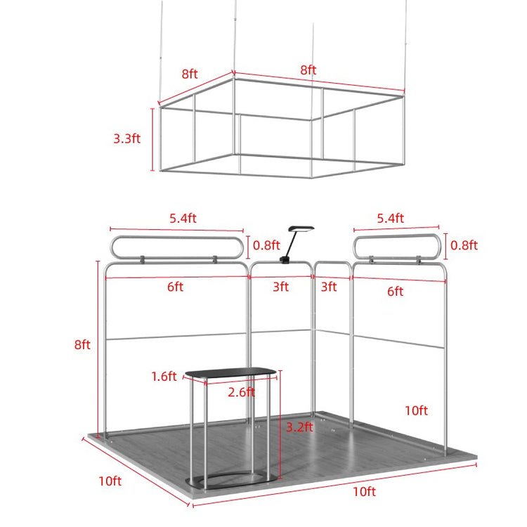 10ftx10ft Custom Trade Show Booth B1