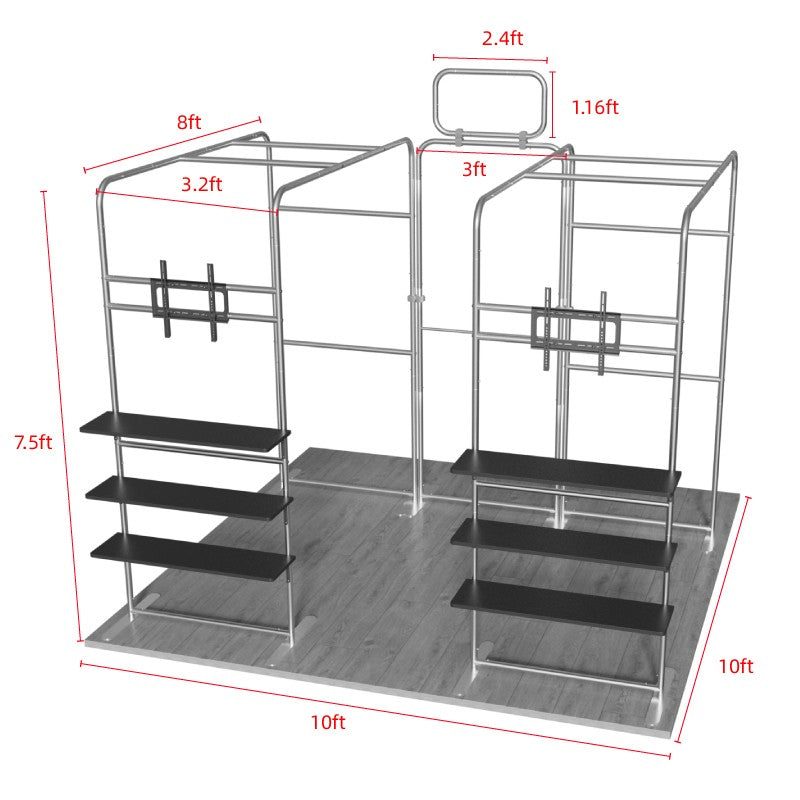 10ftx10ft Custom Trade Show Booth C1