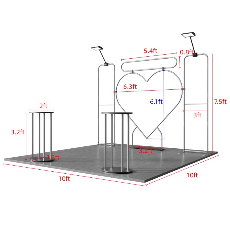 10ftx10ft Custom Trade Show Booth D1