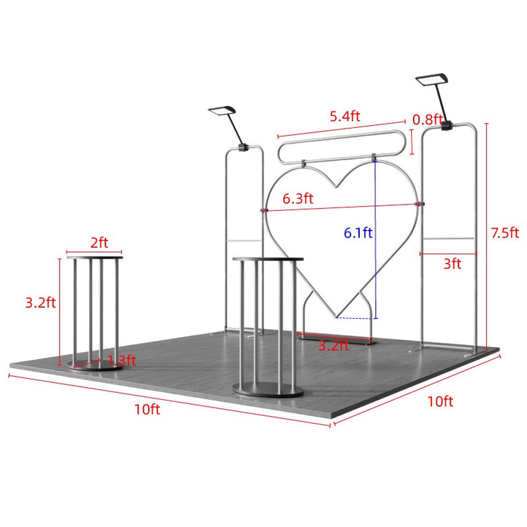 10ftx10ft Custom Trade Show Booth D1