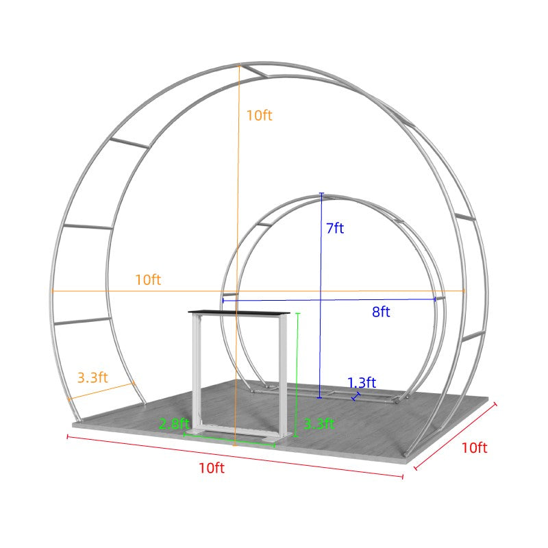 10ftx10ft Custom Trade Show Booth D2