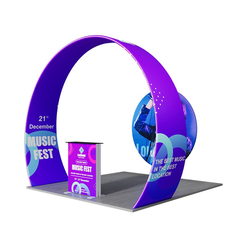 10ftx10ft Custom Trade Show Booth D3
