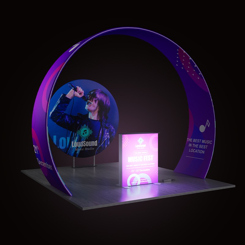 10ftx10ft Custom Trade Show Booth D3