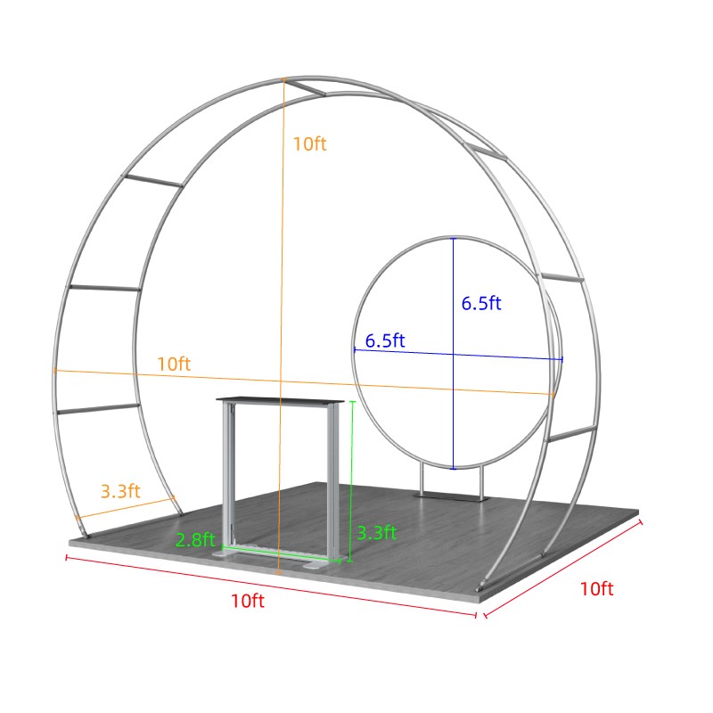 10ftx10ft Custom Trade Show Booth D3