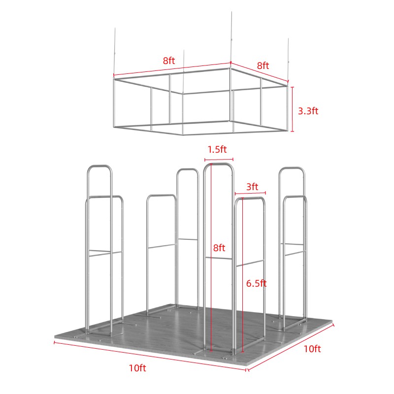 10ftx10ft Custom Trade Show Booth B4