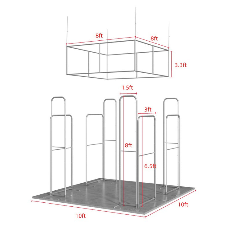 10ftx10ft Custom Trade Show Booth B4