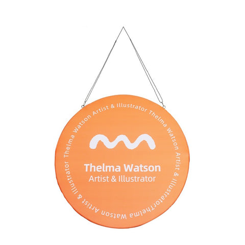 Vertical Disc Hanging Sign