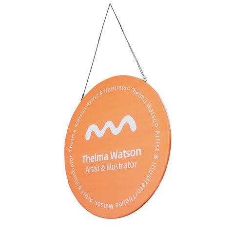 Vertical Disc Hanging Sign