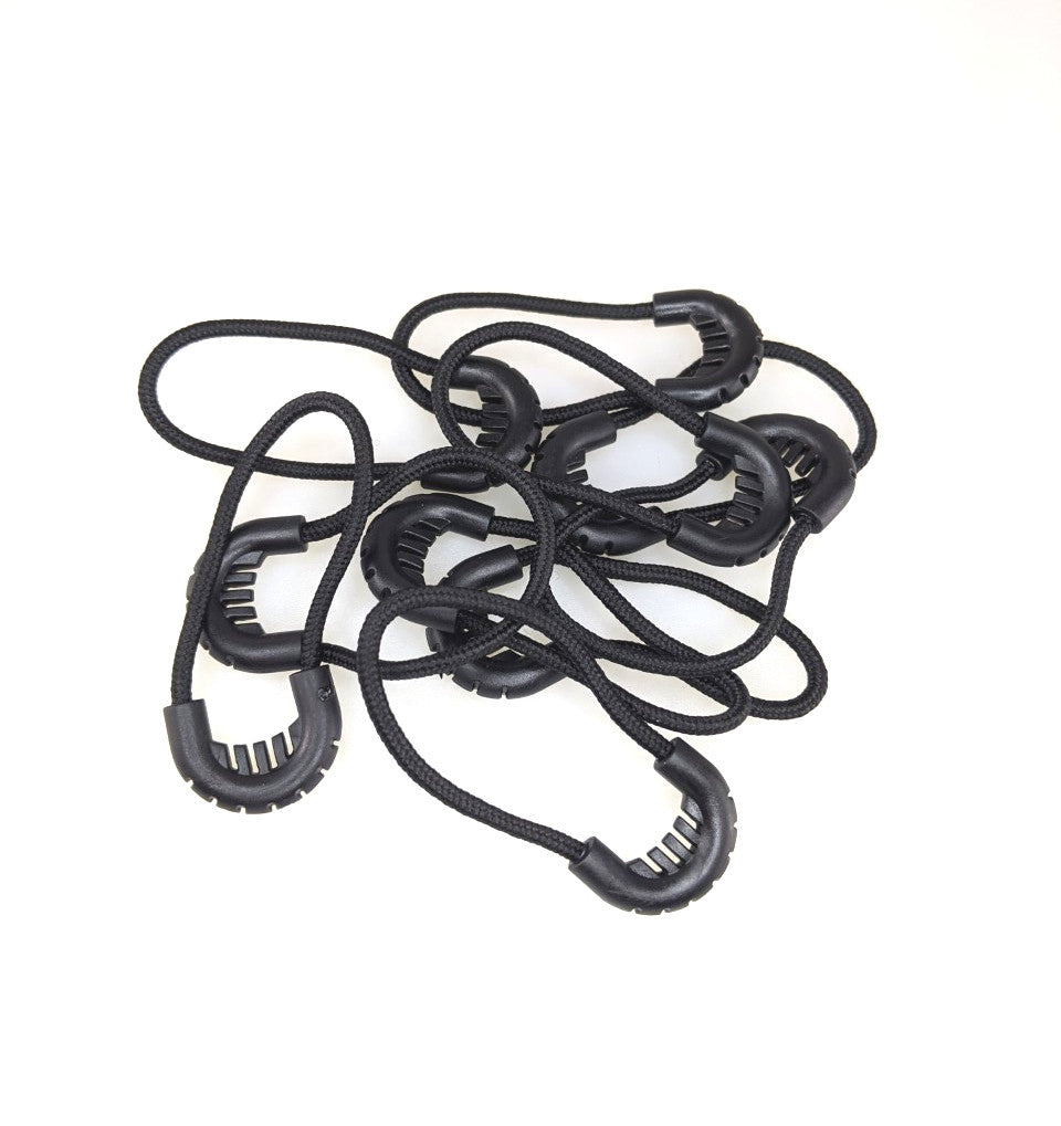 Tirettes de fermeture à glissière en PVC - 10 PK